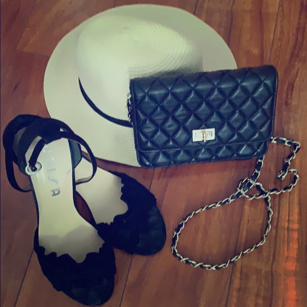 Small quilted crossbody purse